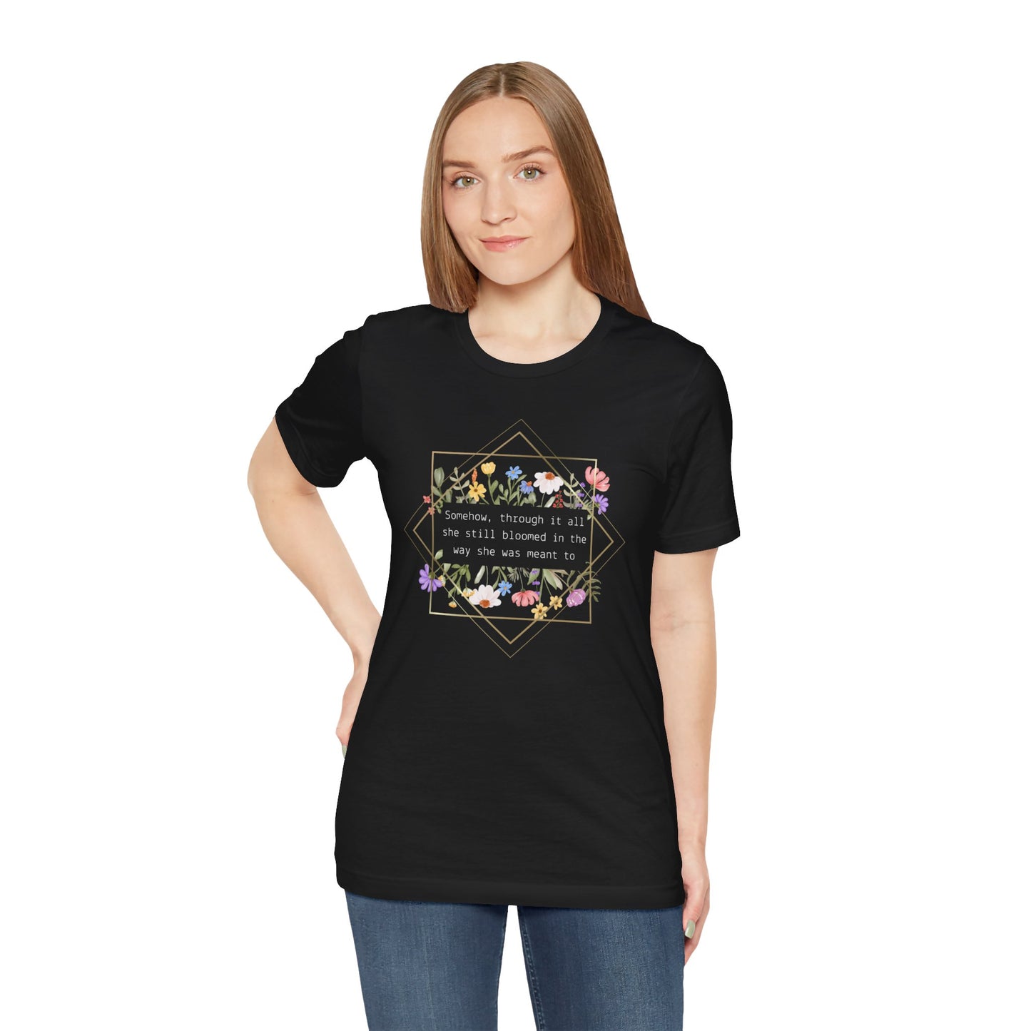 "Golden Bloom" - Short Sleeve Tee