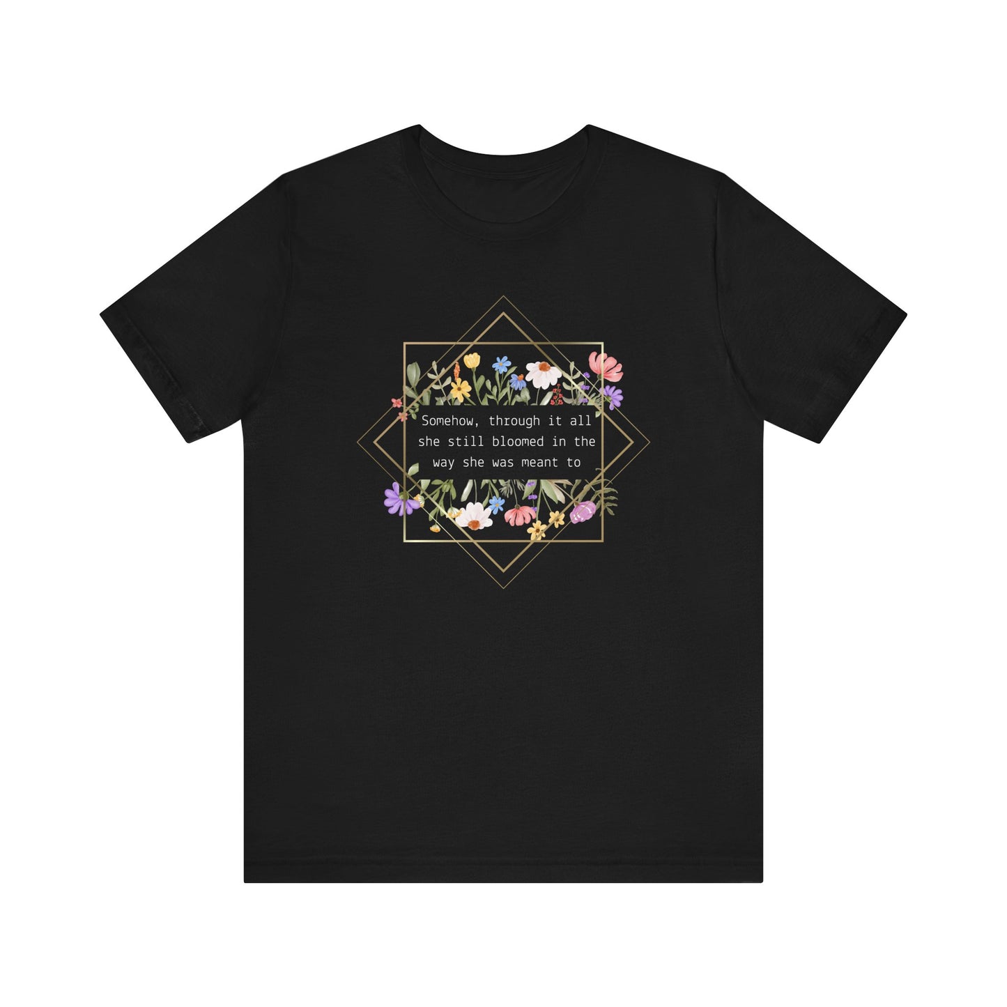 "Golden Bloom" - Short Sleeve Tee