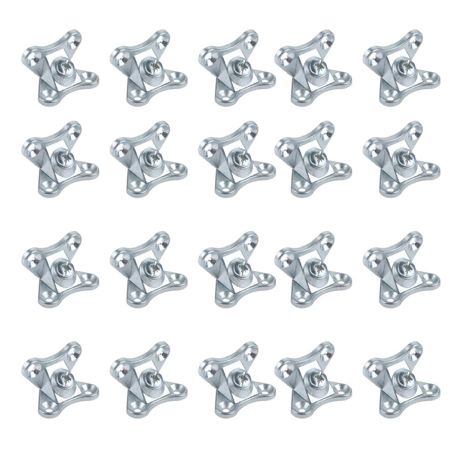 20Pcs Furniture Detachable Corner Code Brace Alloy Butterfly Bracket Right Angle Shelf Holder Support Connector Joint Fastener