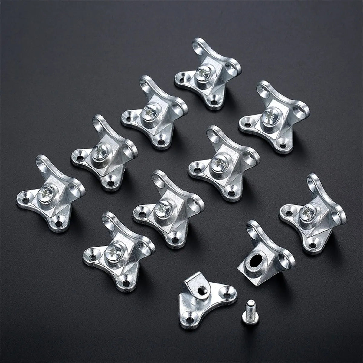20Pcs Furniture Detachable Corner Code Brace Alloy Butterfly Bracket Right Angle Shelf Holder Support Connector Joint Fastener